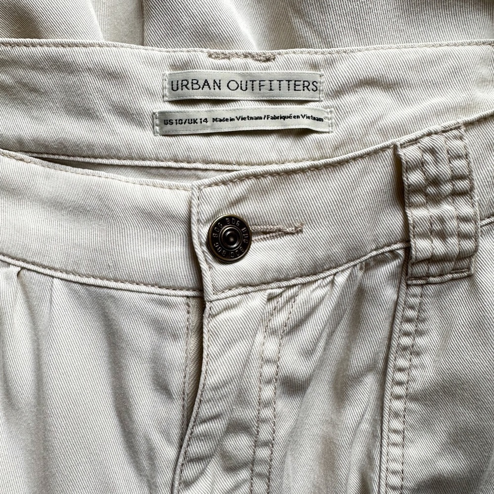 Urban Outfitters Cargo Style Trouser Pants European Summer‎ Size 10 - Picture 2 of 4
